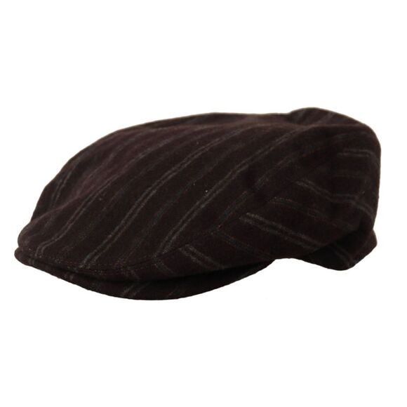 Dolce & Gabbana Elegant Striped Wool Blend Newsboy Men's Cap - Picture 2 of 6